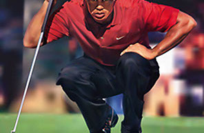 Tiger Woods illustrated by Tim Douglas